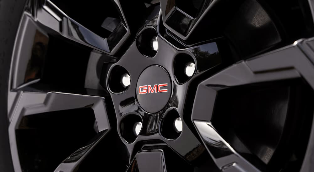 Black rims on a 2025 GMC Terrain.