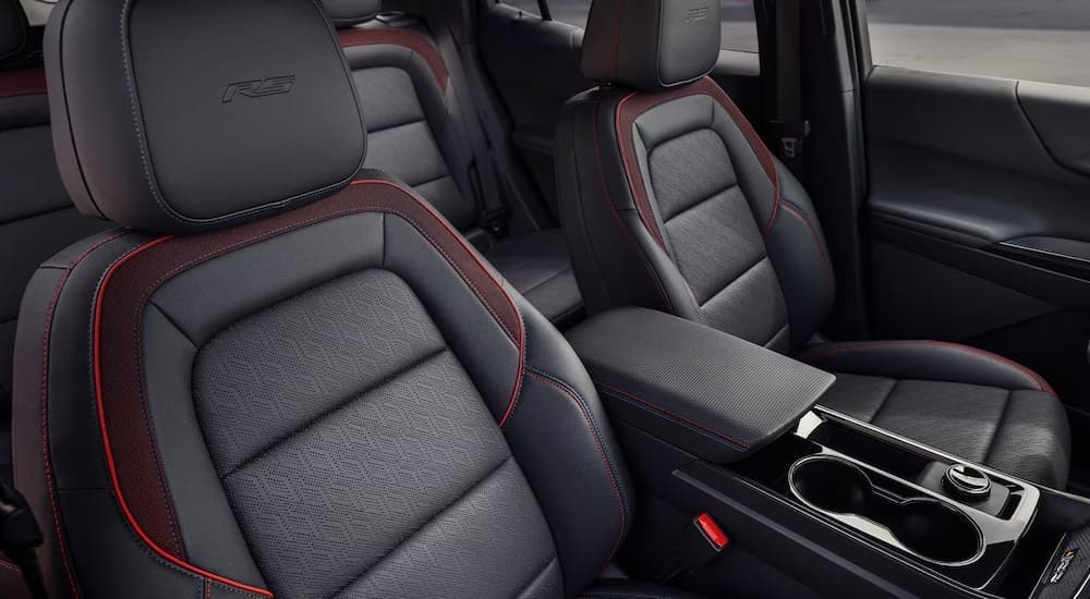 The black interior in a 2026 Chevy Equinox RS.