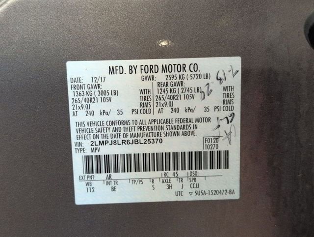 2018 Lincoln MKX Reserve