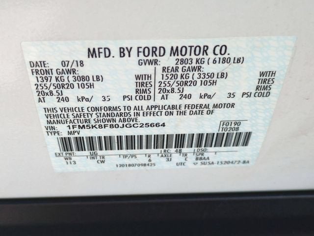 2018 Ford Explorer Limited