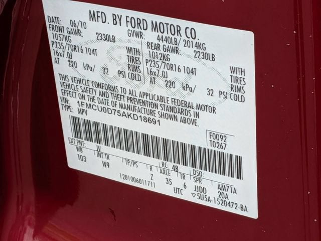 2010 Ford Escape XLT