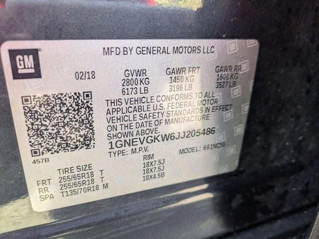 2018 Chevrolet Traverse LT Cloth