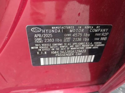 2025 Hyundai Sonata Hybrid SEL