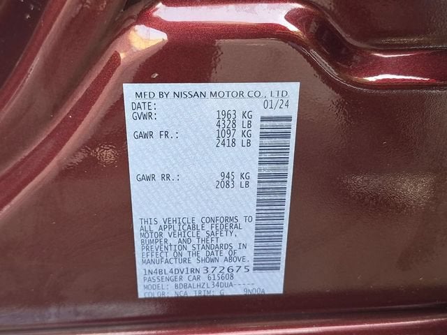 2024 Nissan Altima 2.5 SV