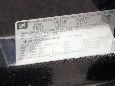 2017 Chevrolet Silverado 1500 High Country