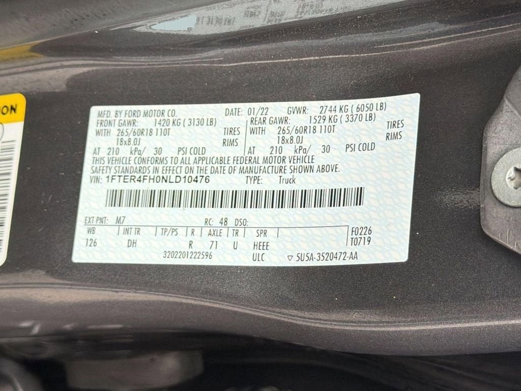 2022 Ford Ranger XL