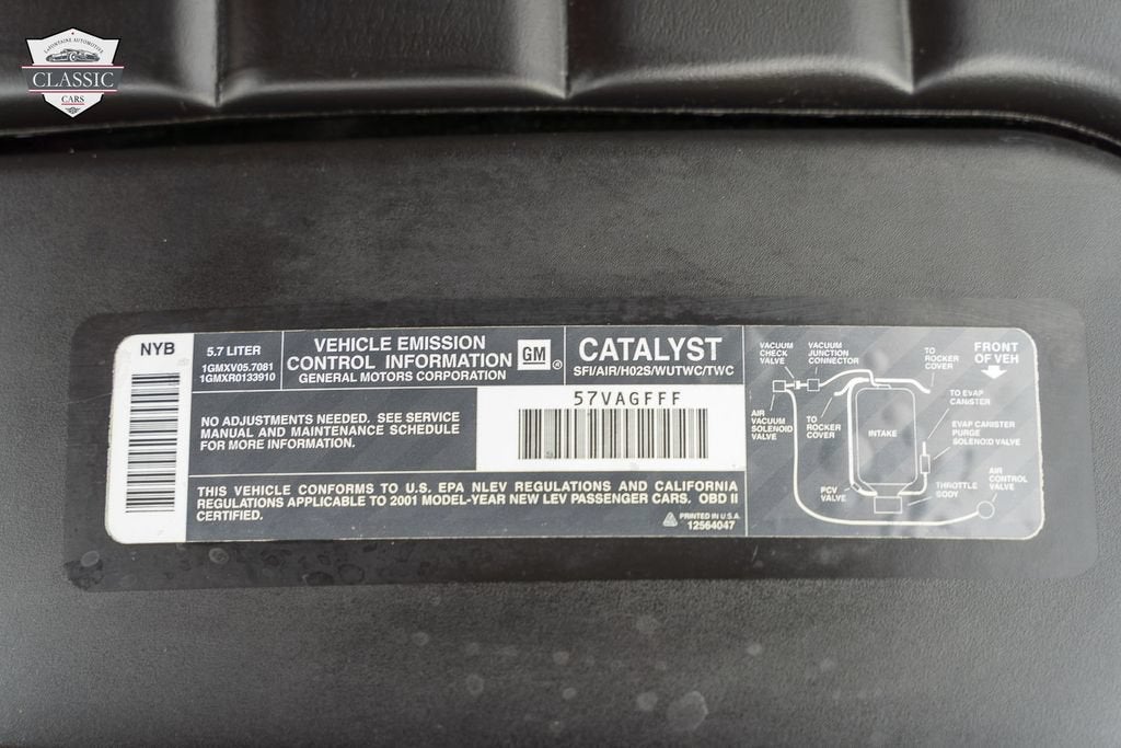 2001 Chevrolet Corvette 2DR CPE