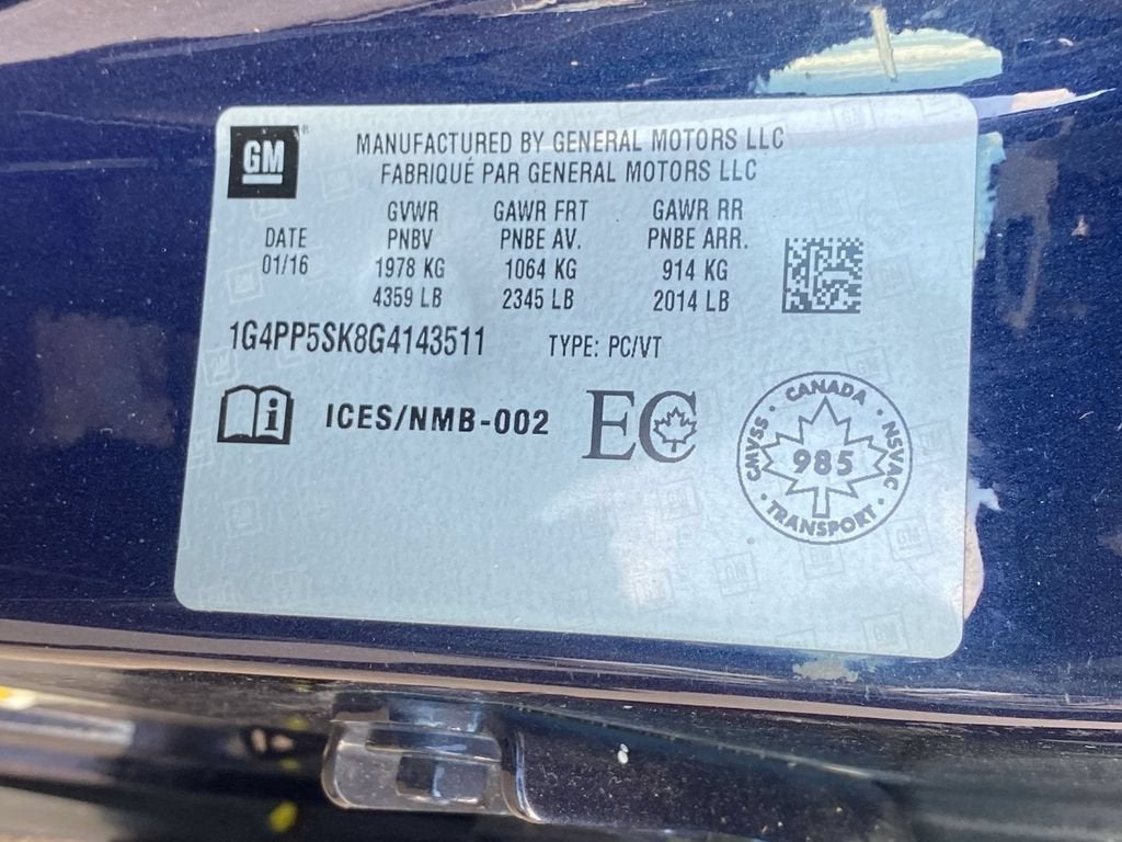 2016 Buick Verano Convenience 1
