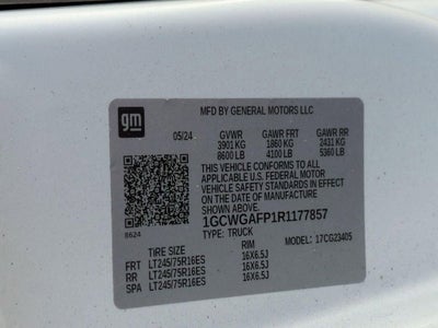 2024 Chevrolet Express Cargo 2500 WT