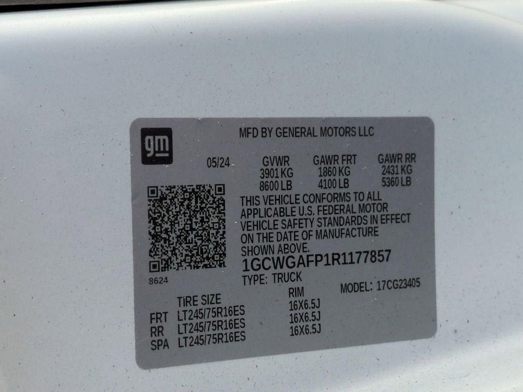 2024 Chevrolet Express Cargo 2500 WT