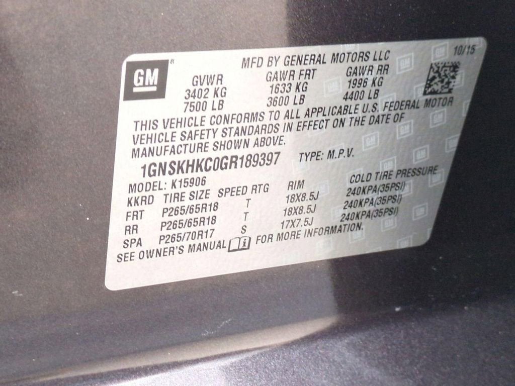 2016 Chevrolet Suburban LT