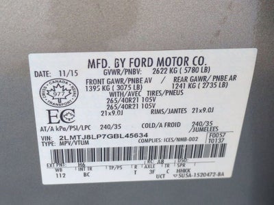 2016 Lincoln MKX Reserve