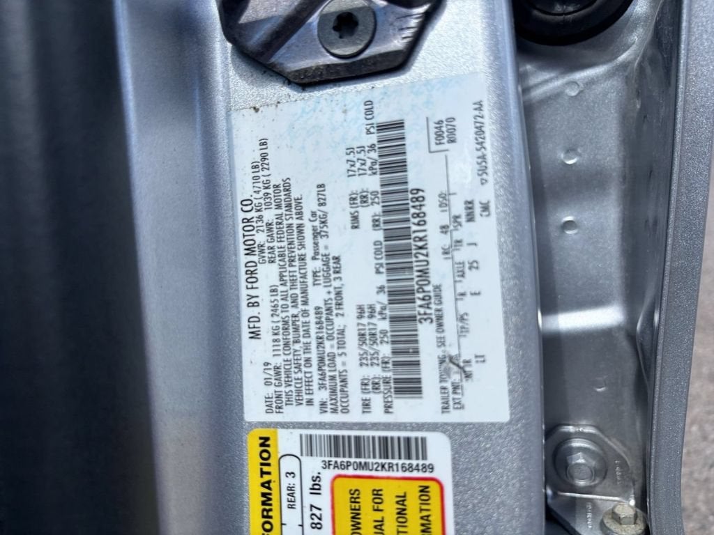 2019 Ford Fusion Hybrid SEL
