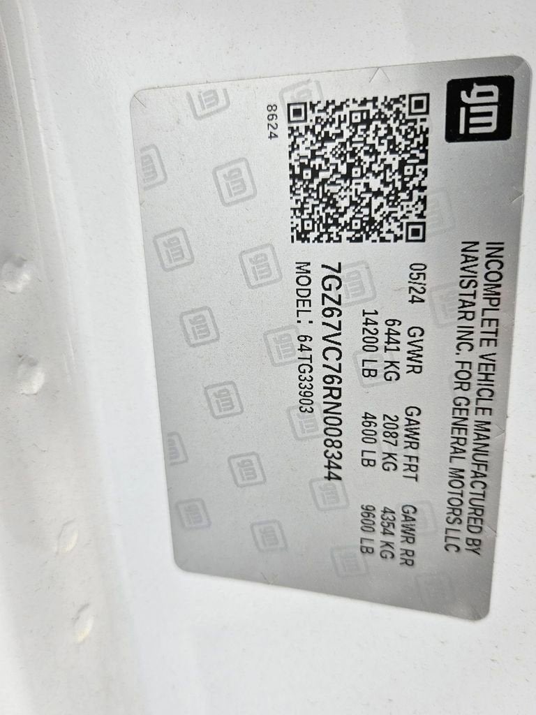 2024 GMC Savana Cutaway 4500 2WT