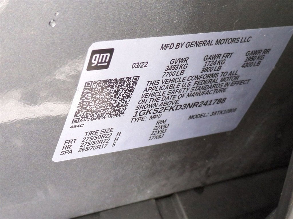 2022 GMC Yukon XL SLE