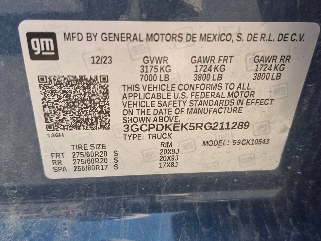 2024 Chevrolet Silverado 1500 LT (2FL)