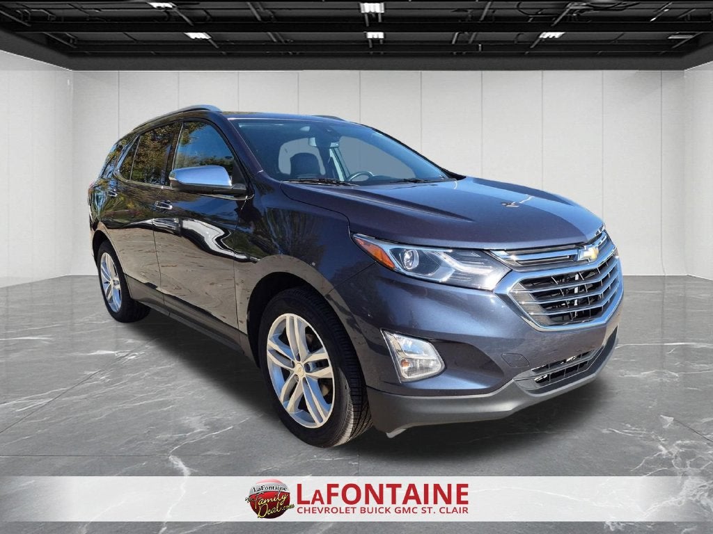 Used 2018 Chevrolet Equinox Premier with VIN 3GNAXVEV5JL119451 for sale in China Township, MI