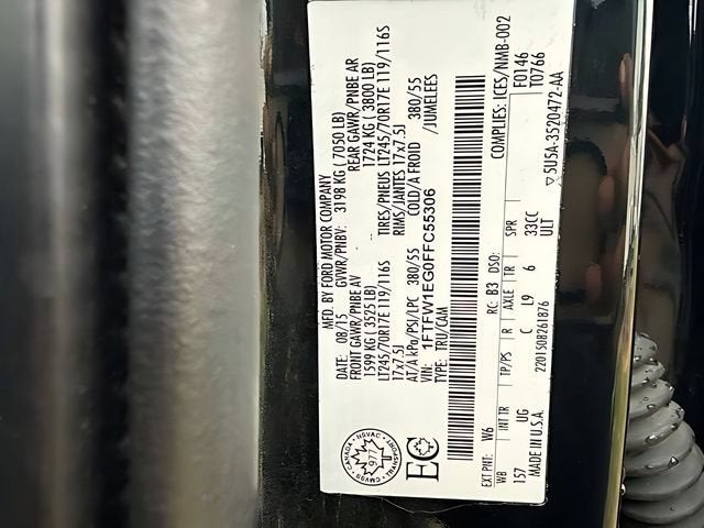 2015 Ford F-150 XLT w/HD Payload Pkg