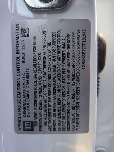 2026 Chevrolet Silverado 3500 HD Chassis Cab Work Truck