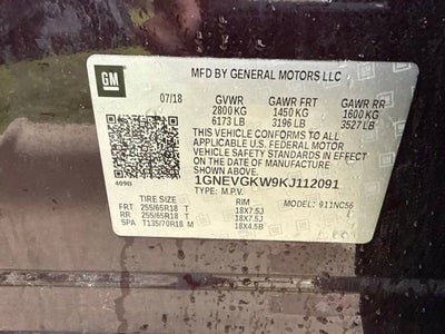 2019 Chevrolet Traverse LT Cloth