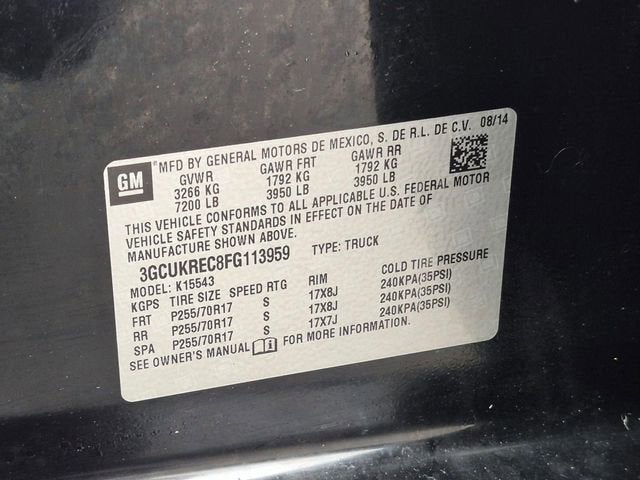 2015 Chevrolet Silverado 1500 LT