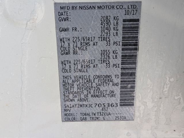 2018 Nissan Rogue SV