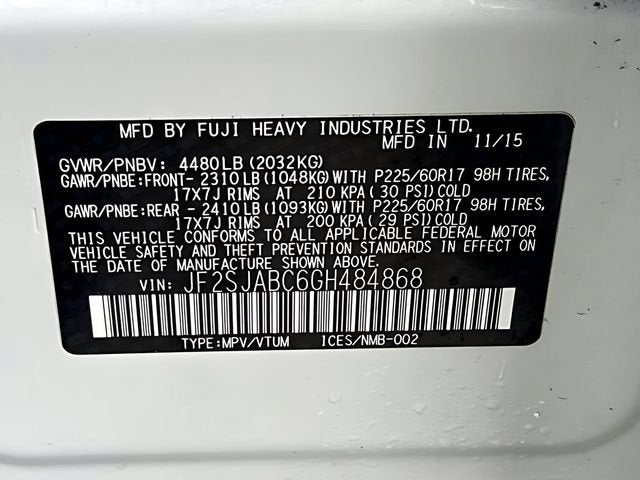 2016 Subaru Forester 2.5i