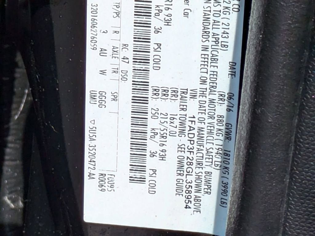 2016 Ford Focus SE