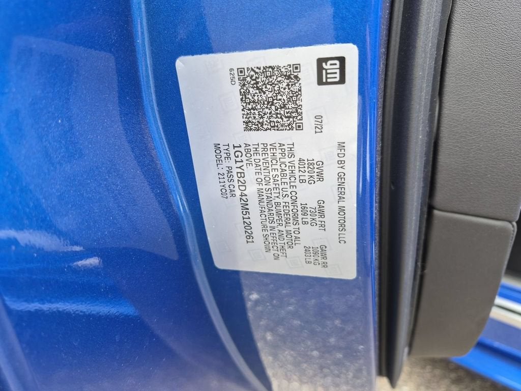 2021 Chevrolet Corvette Stingray 2LT