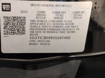 2025 Chevrolet Corvette Stingray 3LT