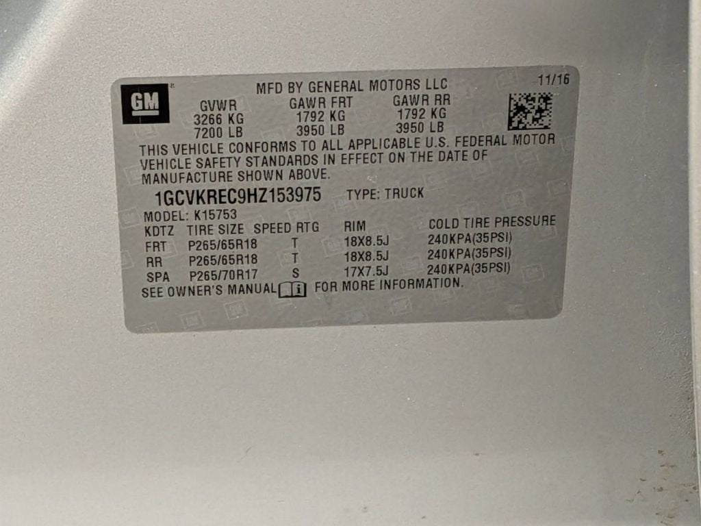 2017 Chevrolet Silverado 1500 LT