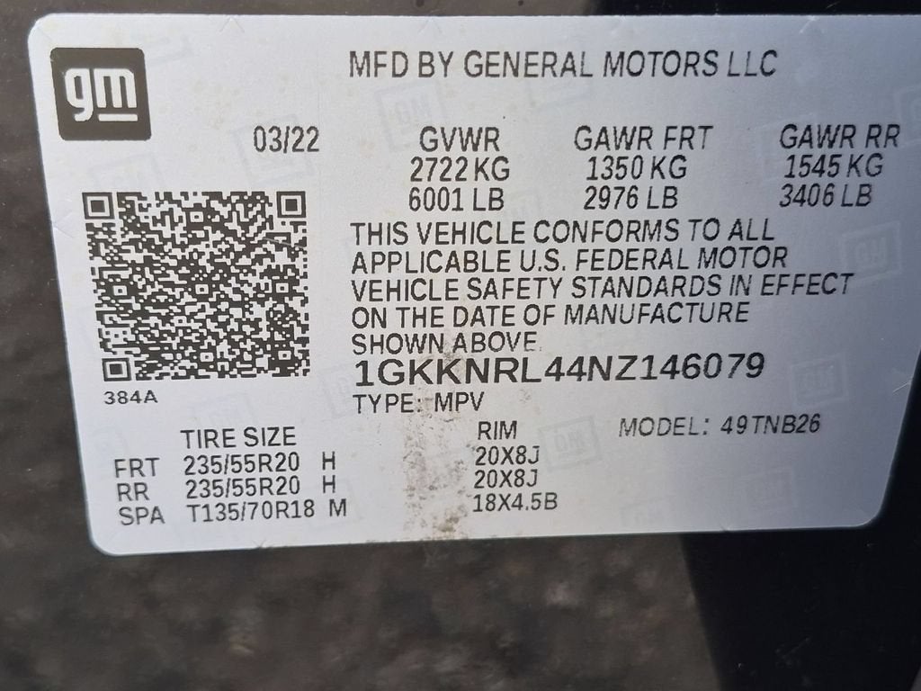 2022 GMC Acadia SLE