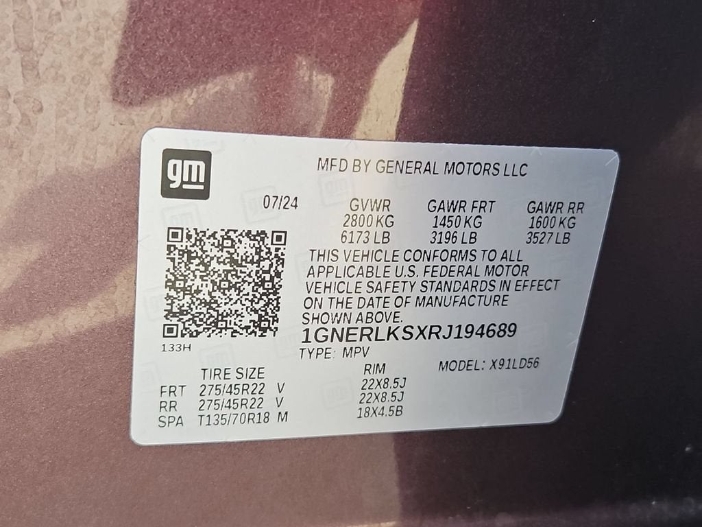 2024 Chevrolet Traverse RS