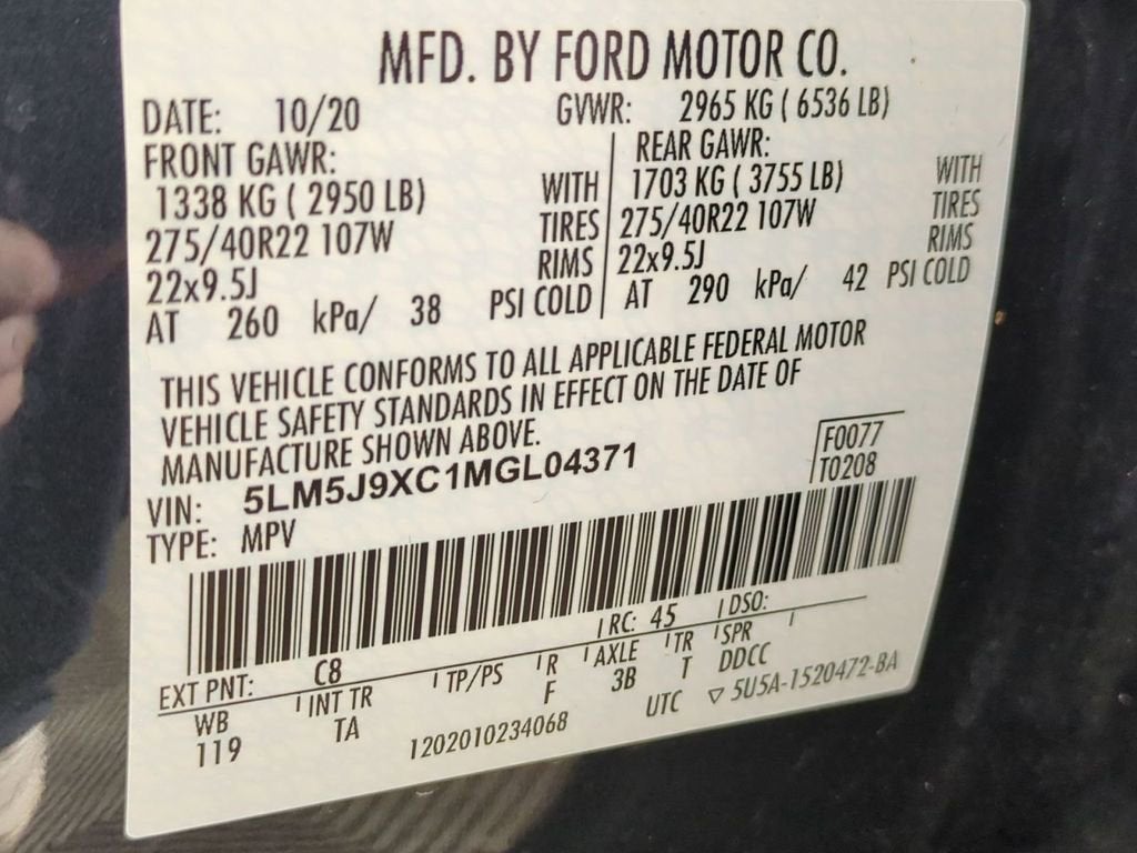 2021 Lincoln Aviator Black Label