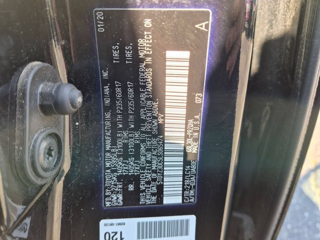 2020 Toyota Sienna XLE Auto Access Seat