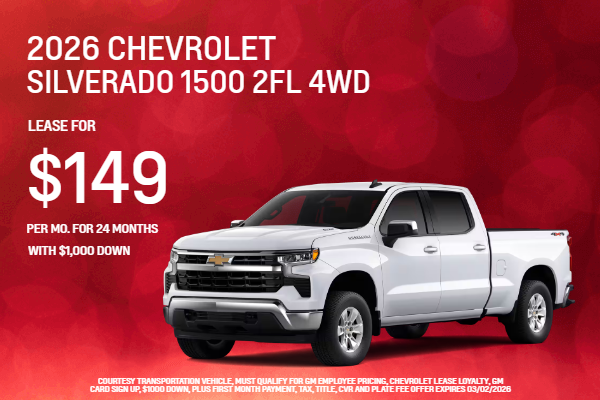 2026 Chevrolet Silverado 2FL 4WD