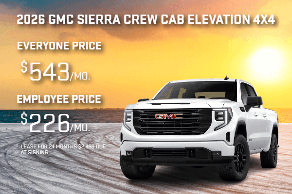 2026 GMC Sierra Crew Cab Elevation 4x4