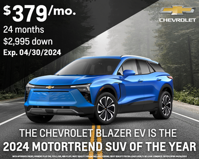 The Chevrolet Blazer EV is the 2024 MotorTrend SUV of the Year!