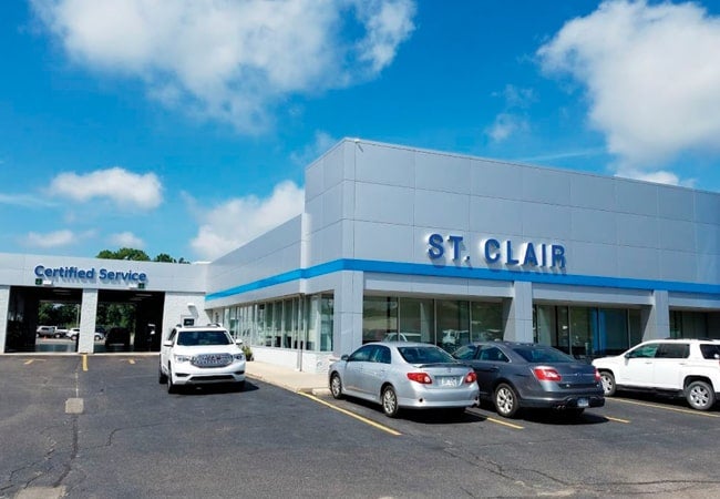 A certified service center entrance.