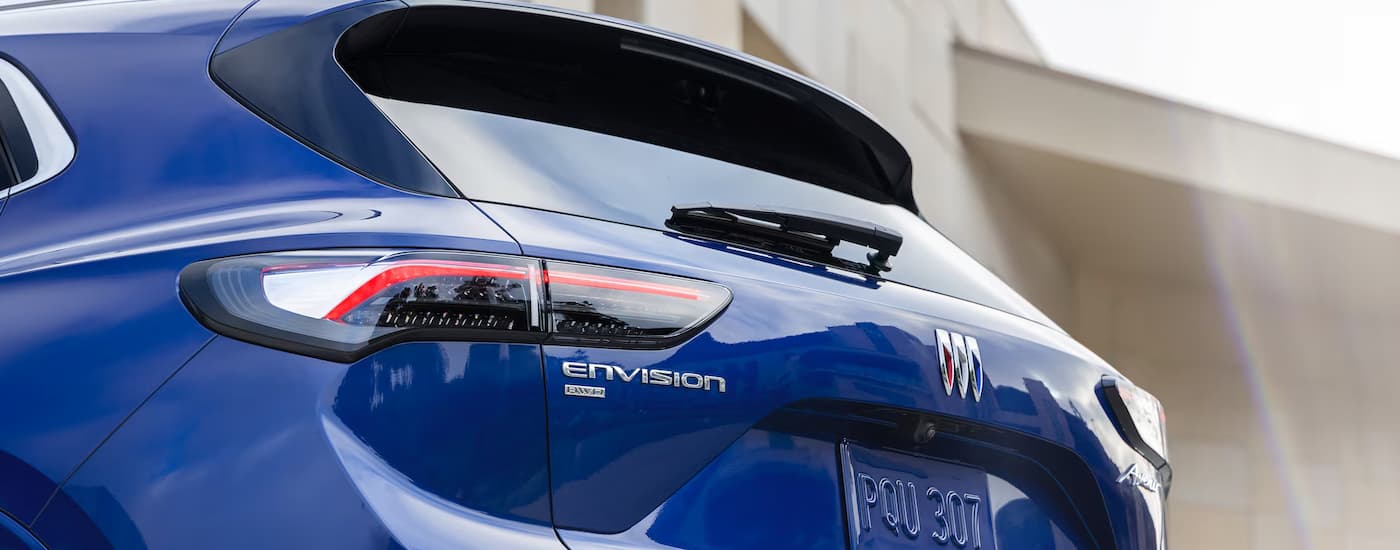 Rear of a blue 2025 Buick Envision